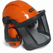 Casque forestier confort - visière grillagée relevable - anti-bruit 26dB - normes NF EN397, EN166, EN352-3 et EN1731 - Marque Oregon_3