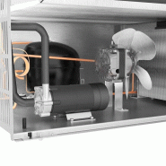Machine à glaçons pleins cylindriques 37 kg/24h - stockage 16 kg_3