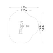 Équipement de fitness extérieur - Denfit Gym Combi 6 - Hags - Spécifications : montage en 8h, dimensions 2043x1724x1984 mm_3