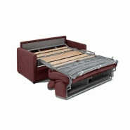 Canapé convertible Triomphe - Matelas 16 cm - Système express - Sommier à lattes 160 cm - Microfibre bordeaux_3