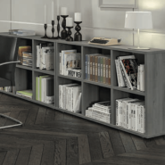 Cubic - Armoire ouverte - Bureocean - Panneaux mélaminés haute résistance - Certification PEFC_3