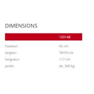 Intal 133148 - Jardinières en béton sablé ou peint - Komserwis - Hauteur 65 cm_3