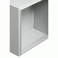 Boîte aux lettres compacte 1 porte extérieure RENZ Interval en acier gris mat - dimensions 285x285x150 mm - serrure agréée La Poste_3