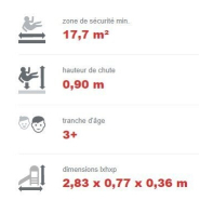 Jeu à bascule en acier inoxydable conforme EN1176 - Référence BT13034 - 2 places avec sièges HDPE colorés et tampons en caoutchouc_3