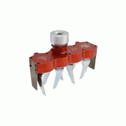 Herse rotative universelle - 4 fraises - adaptable débroussailleuses dès 40 cc - aluminium et acier trempé_3