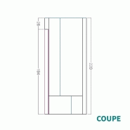 KIT CABINE HAMMAM À CARRELER RIAD 2 - 193X93 - 2 PLACES_3