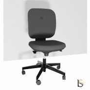 Siège de bureau Alaia moyen dossier - Sokoa - Gris, Contact permanent, Sol dur_3