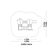 Structure multi-activités pour enfants avec poids net de 442,72 kg