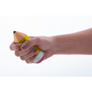 Balle anti-stress - en forme de crayon - jaune - 20,8g_3