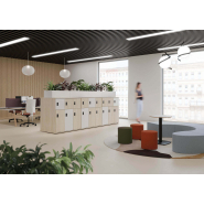 Casier CUBIK - 1 porte double, 3 simples, 1 case vide - Dimensions 80x120 cm - Structure mélaminée PEFC_3