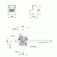 Grue auxiliaire HIAB T-CLX 013 - 1,2 tm - Portée hydraulique 2 à 4,2 m - Compacte pour camion léger_3
