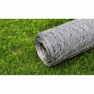 Vidaxl grillage pour volière acier galvanisé 25 x 0,5 m argenté 140415_3