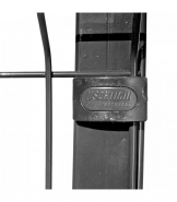 Lot de 100 attaches frontales pour grillage rigide gris anthracite