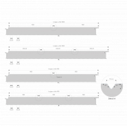 Panneau sandwich de bardage isolant à fixations cachées pour façade - Gamme QuadCore Evolution avec âme QuadCore et diverses géométries_3