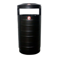 Corbeille publique extérieure en acier galvanisé ou inox - Tri sélectif - 75L à 100L - Design robuste_4