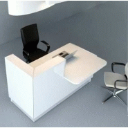 Banque d'accueil ligna en verre laque, design_3