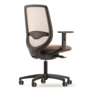 Siège de travail OKAY - confortable, esthétique et personnalisable avec dossier rembourré ou résille, mécanisme synchrone et support lombaire_3