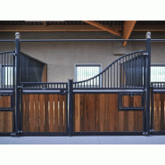 Façade Swing Wave - Façade de box pour chevaux avec ouverture totale pour curage mécanique - Gamme Wave_3