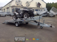 Remorque plateau roues dessous LIDER - PTAC : 1500 Kg - 1 essieu freiné - 355 x 180 cm - Reference -39740_3