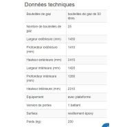 256858w - Local pour bouteilles de gaz GSN 1.15 - Stockage sécurisé extérieur - Acier galvanisé_3