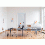 Table de réunion rectangulaire Ogi A - MDD - Non, Anthracite, Blanc_3