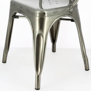 Chaise restaurant métal Chicago - GRIS_3