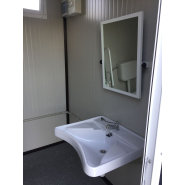Monobloc sanitaire WC PMR raccordable - 205cm x 205cm x 247cm - Structure acier galvanisé et équipements complets_3