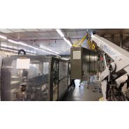 Mini-grue avec zone d’appui anti-ballant pour sécurité des charges