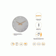 Horloge murale bois gris_3