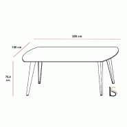 Bureau de direction Pigreco Up - Martex - Noyer_3