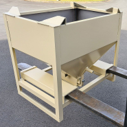 Conteneur auto videur 350 L avec fourreaux de fourches - CMU 800 kg - intérieur lisse et gerbable_3