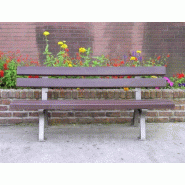 Banc CLASSICO plastique recyclé et fonte_3