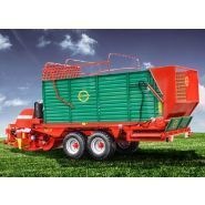 Remorque agricole pour fauchage et transport avec synchronisation automatique