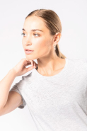 T-shirt col rond manches courtes femme - Kariban - Réf: K380 - 100% coton avec coupe cintrée mode_3