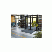 Tapis anti-poussiere figeac gris 90x150cm polyamide semelle pvc renforce epaisseur 10mm_3