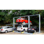 Parking mécanique à stationnement dépendant 3 véhicules sur une seule place, 2 plates-formes, 2,70 m largeur, 2,6 t charge - WÖHR  Parklift 421_3