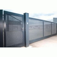 Portail autoporté tôle perforée - 8000 / 2250_3