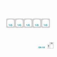 Saladette réfrigérée à capot - 2 portes GN 1/1 avec 5 bacs GN 1/6 | L2g - PS200_3