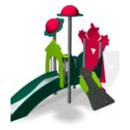 Structure pour aire de jeux - Petit Chaperon Rouge LD1BX1100 - inox, PEHD/HPL, pour enfants 1-6 ans_3