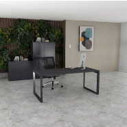 Bureau droit individuel Star - Mobel Linea - 180, Anthracite, Anthracite, Non_0