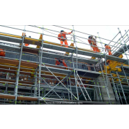 Échafaudage temporaire de chantier BRIO - mobile ou fixe - multidirectionnel avec large espace de travail_3