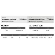 At-1765 50 Hz triphasé - Groupe électrogène en container Inmesol 1650 kVA PRP / 1770 kVA LTP - Moteur MTU, alternateur Stamford_3