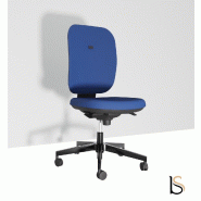 Siège de bureau Alaia haut dossier - Sokoa - Bleu, Synchrone, Sol dur_0