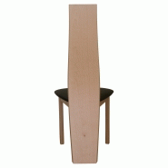 Lot de 2 chaises de salle à manger Surf - hêtre étuvé naturel et simili cuir noir - design en bois massif_3