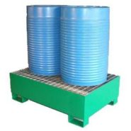Bac de rétention métallique en acier - Stockage 1, 2 ou 4 fûts de 220 à 1050 L ou cubitainers 1000 L_3