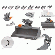 Godet de curage oriéntable netherlands sqn35 poids machine 1,2 - 1,8_3