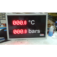 Afficheur lumineux LED pour afficher heure, date, température(s), chronomètre - MHD - MHDC - MHDT et MHD2T_3