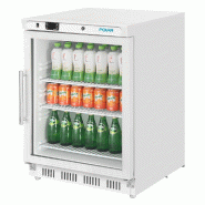 Armoire réfrigérée positive vitrée dessous de comptoir Série C 150L blanc - Polar - CZ785_3