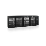 Arrière-bar 4 portes vitrées - noir - 605 litres - CBC410G - Éclairage LED - Thermostat électronique_3
