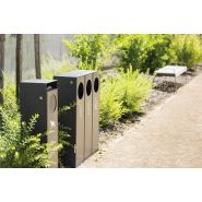 Cs110x - Poubelle publique MMCité 1 a.S. - Corps en acier galvanisé 32L, sans couvercle ni cendrier_3